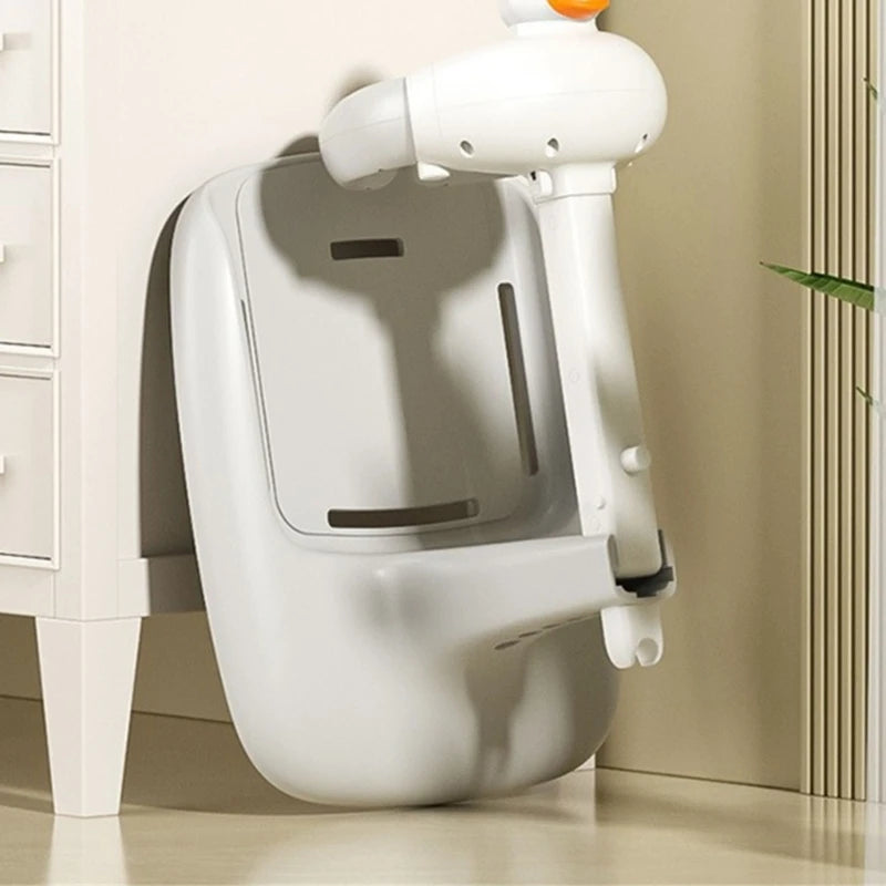 Cartoon Duck Bathing Station 5-Gear Adjustable Baby Bath Stand