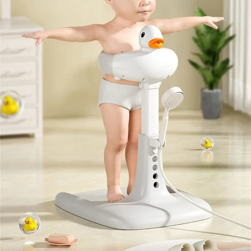 Cartoon Duck Bathing Station 5-Gear Adjustable Baby Bath Stand