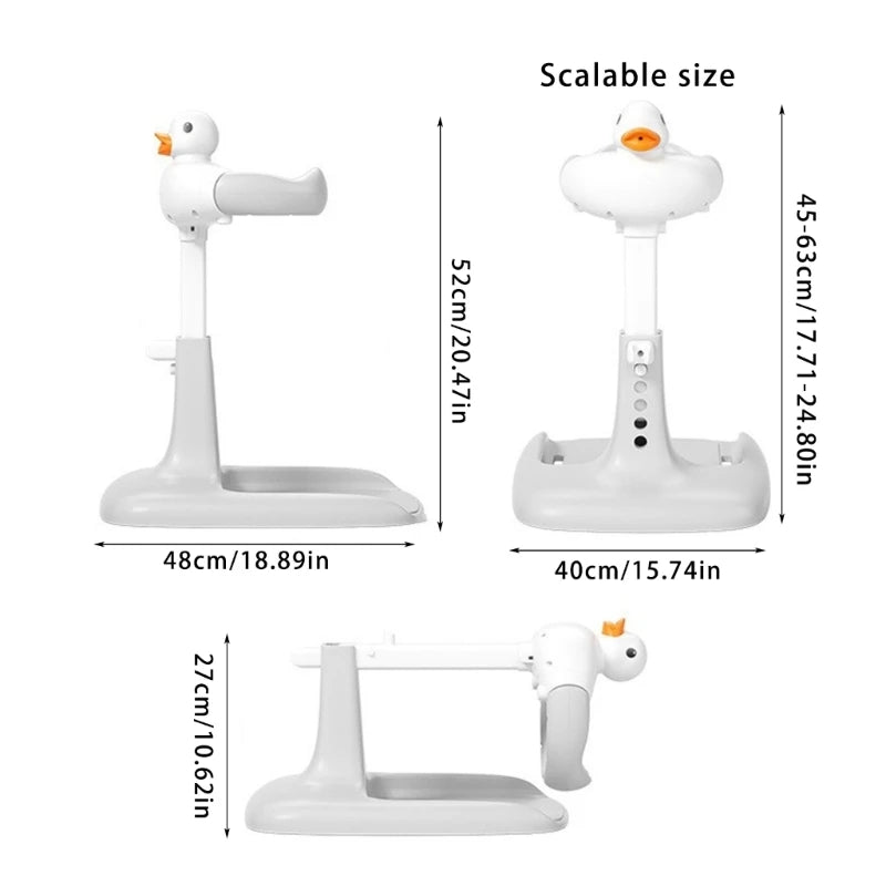 Cartoon Duck Bathing Station 5-Gear Adjustable Baby Bath Stand